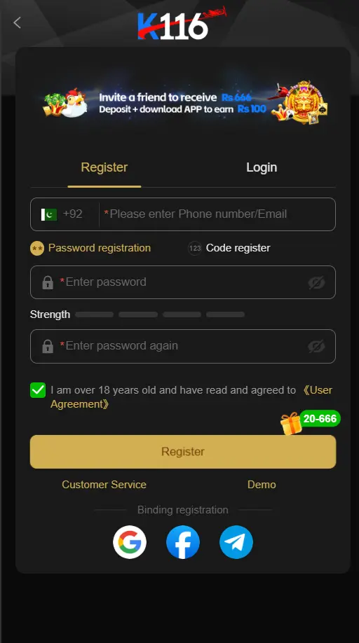 K116 Game App